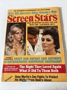 VINTAGE DEC 1968 VOL 25 NO 12 SCREEN STARS MAGAZINE ELIZABETH TAYLOR, C1 - Picture 1 of 16