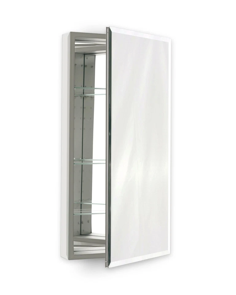 Robern PLM2430B 23 1/4" Reversible Hinged Single Door Mirrored - Grey - Image 1 of 1