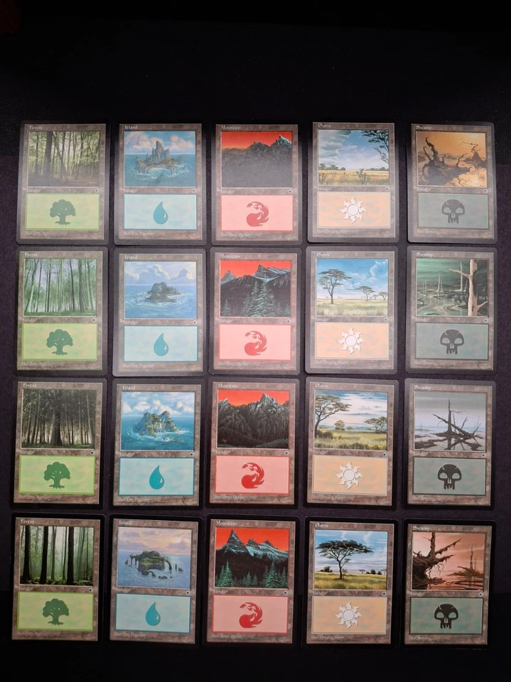 20 Basic Land  Portal (1997)  1x of each art - LP-EX MTG Collector Set | Rare! - Image 1 of 1