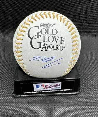 NOLAN ARENADO signed GOLD GLOVE MAJOR LEAGUE Baseball (CARDINALS) w/ COA JSA - Image 1 of 4