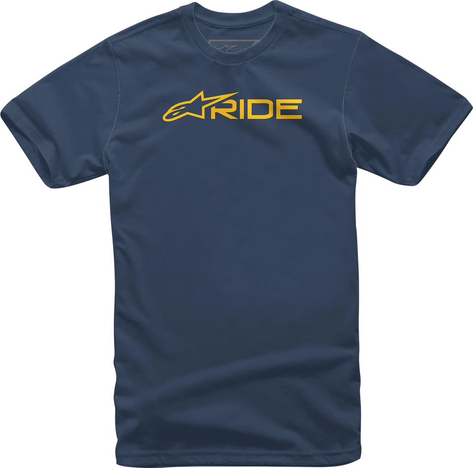 Alpinestars Navy/Gold Ride 3.0 T-Shirt Large Foto 1 de 1