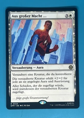 With Great Power . . . Marvel's Spider-Man Regular German (US Seller) - Image 1 of 2