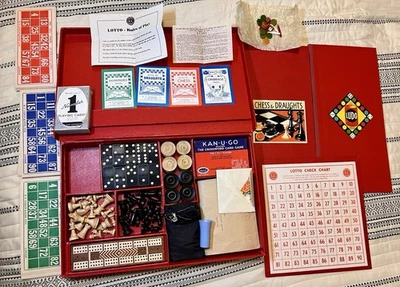 Vintage K&C LTD London Compendium of Games 1955 Edition Complete V. Good Cond. - Image 1 of 4