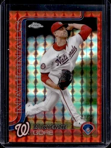 2025 Topps Chrome MacKenzie Gore Orange Geometric Refractor #21/25 Nationals - Picture 1 of 2