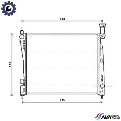 RADIATOR ENGINE COOLING JEA2054 FOR JEEP GRAND/CHEROKEE/IV/SUV ERB 3.6L 6cyl - Image 1 of 4