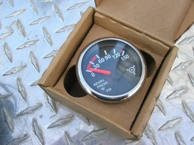A22-63874-002 Air Pressure Gauge Reservoir B Pressure, Chrome, for Freightliner - Image 1 of 4