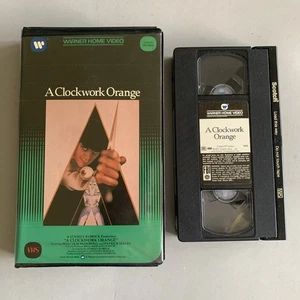 A Clockwork Orange VHS Clamshell Rare 1971 Stanley Kubrick Film Original R Rated - Picture 1 of 12