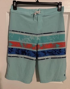 Coolibar UPF Sun Protection 50+ Boys Island Shorts Mint Green Tie Waist Sz. XL - Picture 1 of 3
