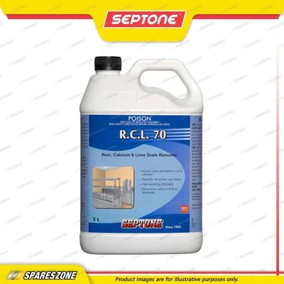 Septone RCL 70 Rust Calcium Lime Scale Remover 5L - Powerful Acid Cleaner - image 1 of 2