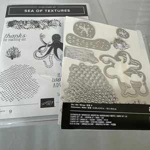 Stampin Up MEER DER TEXTUREN Ozean Maritim Gummistempelset Oktopus - Bild 1 von 10