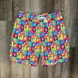 Buc-ee’s Badehose kariert buntes Biberlogo - Medium - Bild 1 von 6