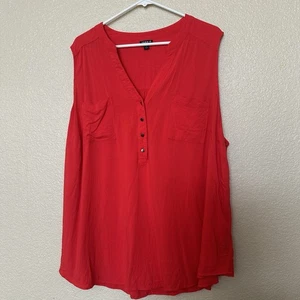 Torrid HARPER PULLOVER TANK - STRUKTUR STRETCH GEWEBT KARIERT ROT Gr. 4 - Bild 1 von 4