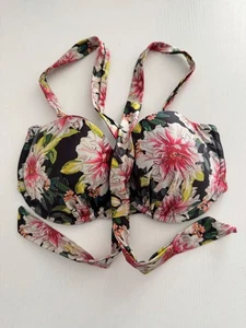 ASOS Swim Multicoloured Floral Print Bikini Top Size 30F - Picture 1 of 12