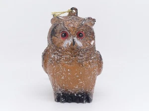 Eulen Christbaumhänger Glitzer – Weihnachtsdeko Waldtier festlich & winterlich - Bild 1 von 4