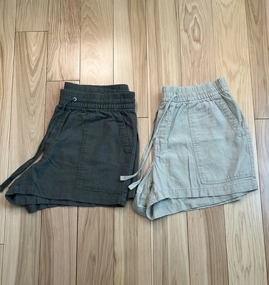 Gap Lote de 2 Pantalones Cortos Mujer Verde y Tostado Talla M Foto 1 de 4