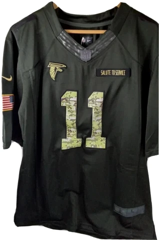 Nike Julio Jones Atlanta Falcons NFL Salute to Service Jersey Size L Black Cover