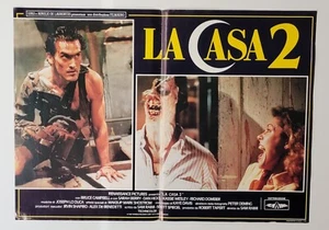 Evil Dead 2 ~ La Casa 2 ~ Italian Photobusta 18x26 ~ 1987 ~ Original Poster - Picture 1 of 9