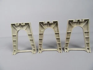 B194 Vintage Lionel USA Lot 3 Tréteaux pour Pont Gris H 10.2 cm Gauge Zéro 1:43 - Photo 1/6