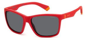 POLAROID KIDS PLD 8057/S 0Z3 MATTE RED 50/13/130 JUNIOR Sunglasses - Picture 1 of 3