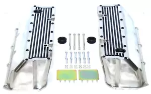 1971-82 Big Block Ford Boss 351C 351M 400M Finned Aluminum Tall Valve Covers BBF - Picture 1 of 12