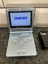 Nintendo Pearl Blue Game Boy Advance SP AGS-101 | Back-lit Screen RARE READ PLS
