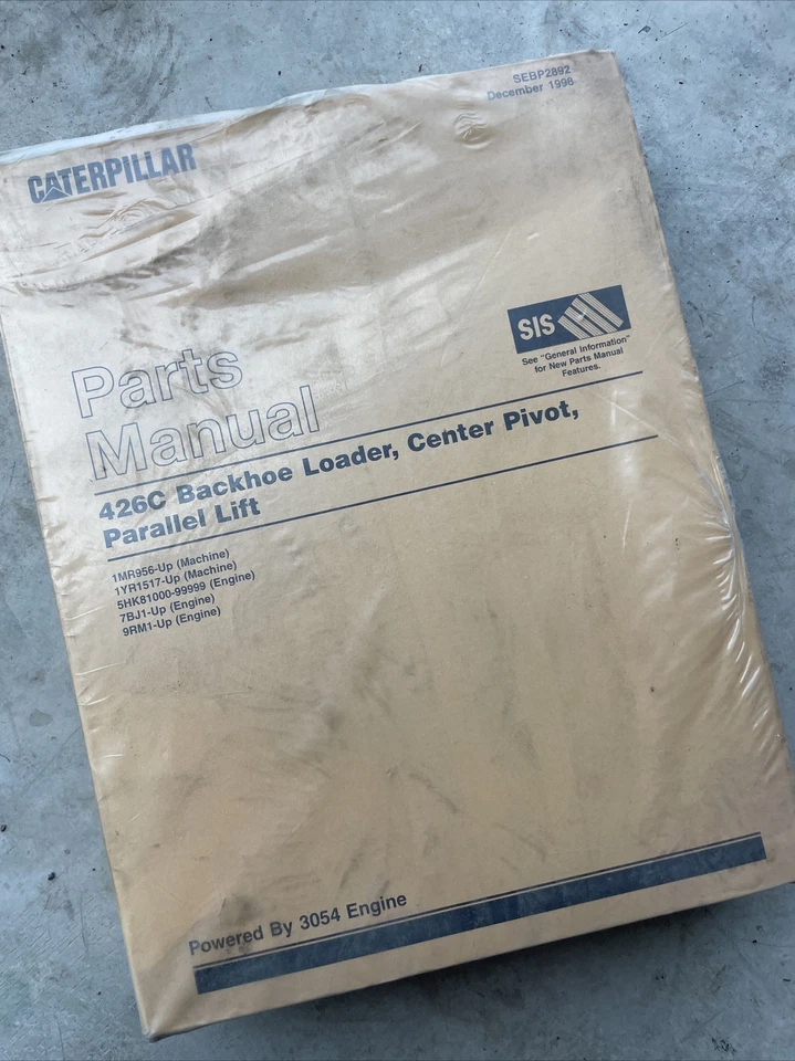 CAT CATERPILLAR 426C BACKHOE LOADER PARTS MANUAL Catalog 1MR956-UP 1YR1517-UP - Image 1 of 3