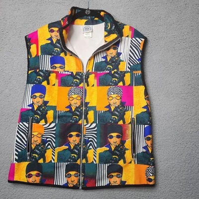 Chaleco Speedo Para Hombre Retro Vintage Natación Colorido Artístico Dopamina Deco Cremallera Foto 1 de 4