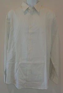Perry Ellis Size XXL 42SW4007PS Sage Cotton Striped New Mens Button Down Shirt - Picture 1 of 11