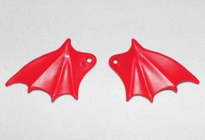 18996, 2x alas (para cuello), rojo, caballero dragón, caballero dragón - Imagen 1 de 1