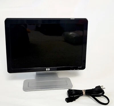 Hewlett-Packard Computer PC Monitor Widescreen HP W1707 17" LCD Speakers WORKS  - Image 1 of 4