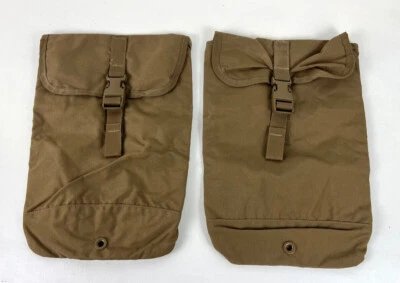 GENUINE U.S. MILITARY ISSUE 2 Pack - USGI MOLLE Hydration Pouch Pack USMC FILBE 100oz. COYOTE - NEW
