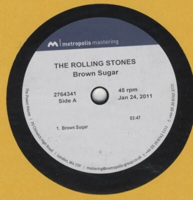 Rolling Stones - Brown Sugar VERY RARE 3 TRACK METROPOLIS 10" ACETATE UNIQUE - Image 1 of 4