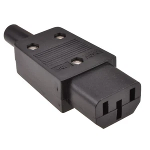 IEC C13 Hembra Inline Reutilizable Enchufe Conector Poder Adaptador 10A 0.75mm - Imagen 1 de 7