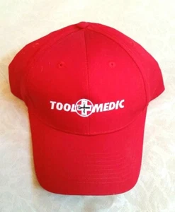 Tool Medic Cotton Ball Cap - Red, Embroidered Logo Hat - Port & Company RN90836 - Picture 1 of 10