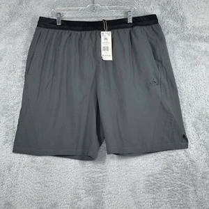 New Adidas AXIS WVN 2.5  Elastic Waist Mens Athletic Shorts Gray Pockets Sz 2XL - Picture 1 of 8