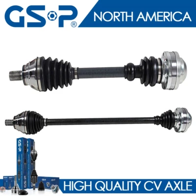 Front Left & Right Pair CV AXLE Shaft GSP fits 2006-2013 VOLKSWAGEN GTI Turbo - Image 1 of 4