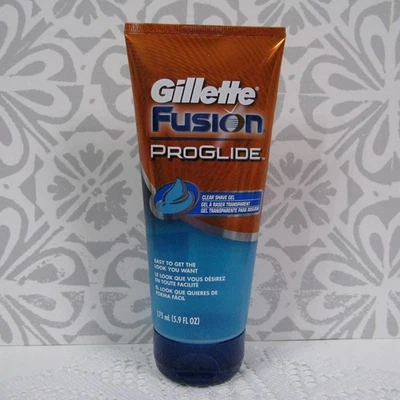 Gel de afeitar transparente Gillette Fusion Proglide 5,9 fl oz nuevo en stock descontinuado Foto 1 de 3