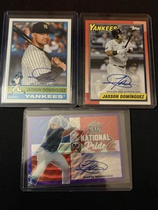 2025 Topps Heritage And More Jasson Dominguez Auto Lot 3 Yankees - Bild 1 von 1