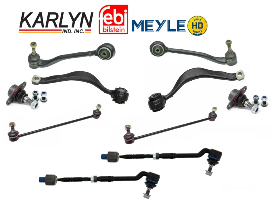 Kit de enlace de rótula de brazo de control inferior delantero 10 piezas especificaciones OEM para BMW E53 X5 Foto 1 de 2