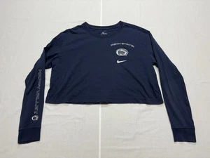 Camisa corta de manga larga grande Penn State Nittany Lions Nike Dri Fit para mujer - Imagen 1 de 6