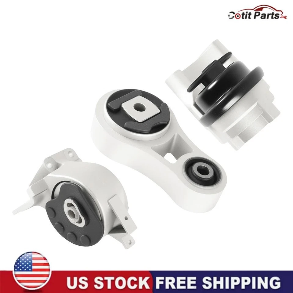 Engine Motor & Trans Mount 3PC Set For 10-12 Ford Fusion/07-12 Lincoln MKZ 3.5L - Изображение 1 из 4