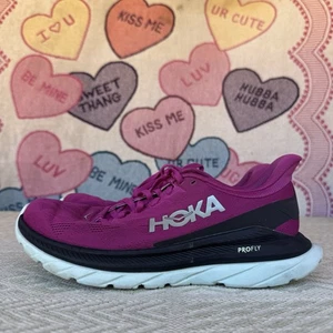 Size 7.5 - Hoka One One Mach 4 Womens Running Sneakers 1113529 FFBL Pink - Picture 1 of 12
