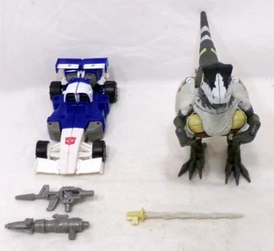 Hasbro Transformers Kingdom Battle Across Time Grimlock & Mirage Complete - Picture 1 of 4
