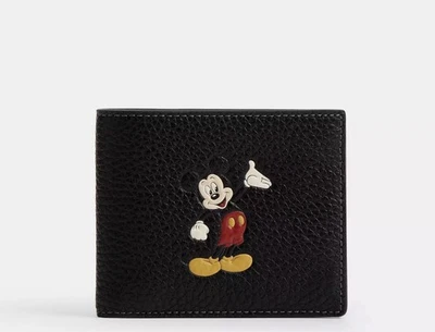 Disney x Coach collabo 3-in-1 Wallet Regenerative Leather / Mickey Mouse CDM70 - Image 1 of 3