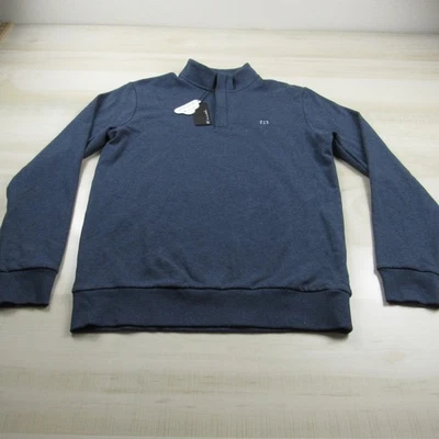 Travis Mathew Sweater Mens Small Blue Cloud Quarter Zip 2.0 Golf Outdoor Mock - Image 1 of 4
