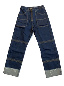 Hollister High-Rise Crop Boyfriend Jeans Vintage Stretch Blue 0R 24x25 - Picture 1 of 6