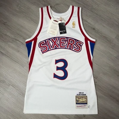 Camiseta deportiva auténtica Mitchell & Ness 36 S de Allen Iverson 1996-97 Philadelphia 76ers Foto 1 de 4