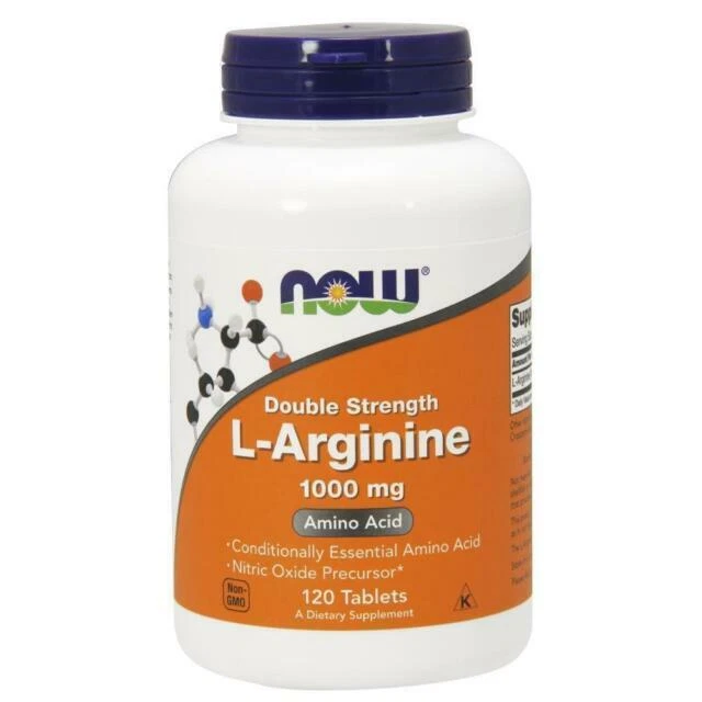 Now Foods Double Strength L-arginine 1000 MG 120 Tablets