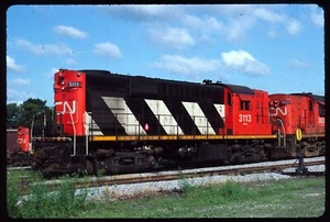 Original Rail Slide - CN Canadian National 3113 Richmond QC 23.06.1981 - Bild 1 von 1