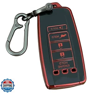 AIOEUOIA TPU für Acura Schlüsselanhänger Cover mit Schlüsselanhänger Schlüsselloser Zugang Fernbedienung Schlüssel F - Bild 1 von 5